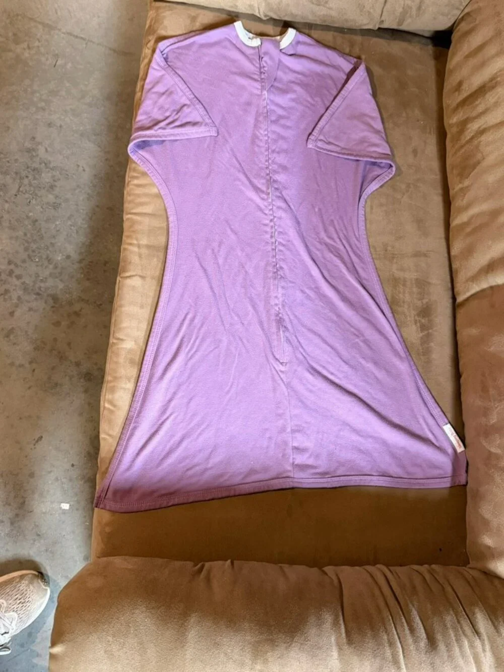 Sleeping Baby Zipadee Zip MEDIUM 6-12 Months Light Purple Sack Blanket Sleepsack